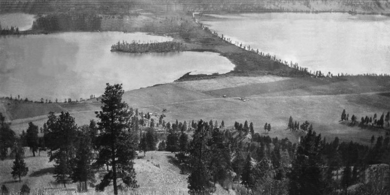 Kalamalka Lake and Wood Lake were known as a single lake